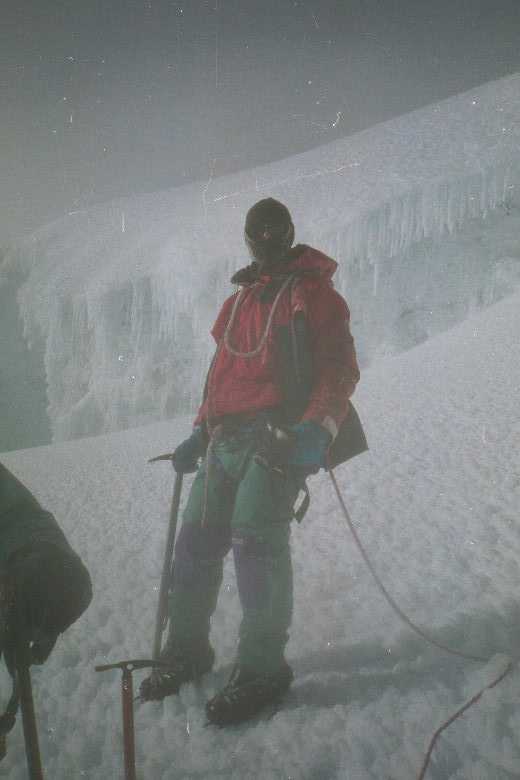 Tim at 17,000 feet