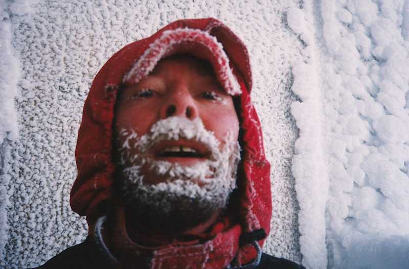 Summit Photo; winds were screaming and temp was 3!
